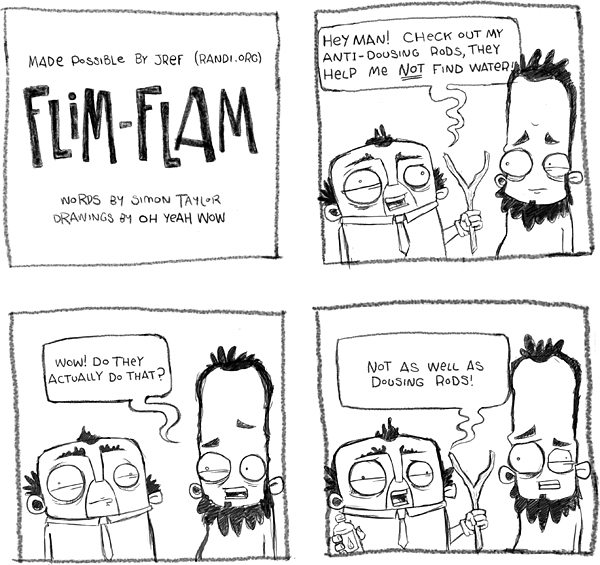 Flim-Flam! Comic Strip: Dowsing