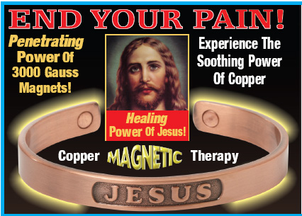 jesus copper bracelet